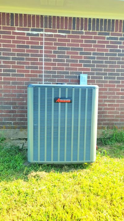New Amana AC unit installation