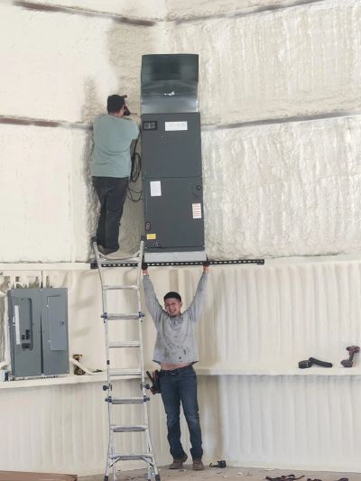 3M Refrigeration team installing air handler