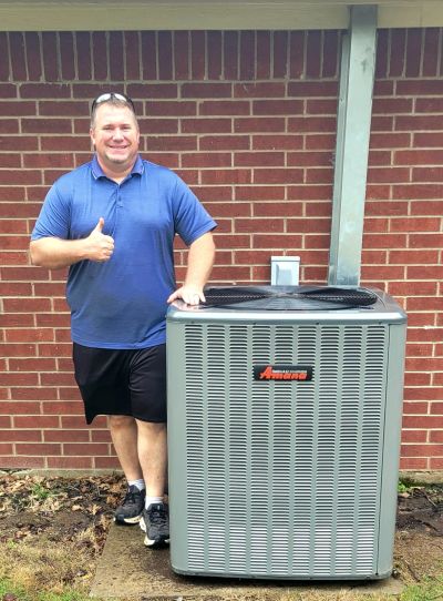 3M Refrigeration technician with completed AC installation